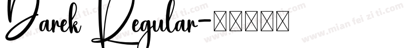 Darek Regular字体转换